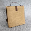  Vintage washed kraft paper bag lunch bag